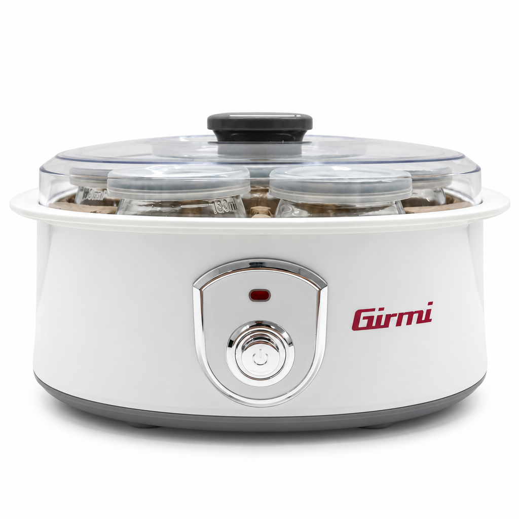 Girmi YG03 Yogurtiera Girmi YG03 Yogurtiera con 7 vasetti in vetro da 180 ml