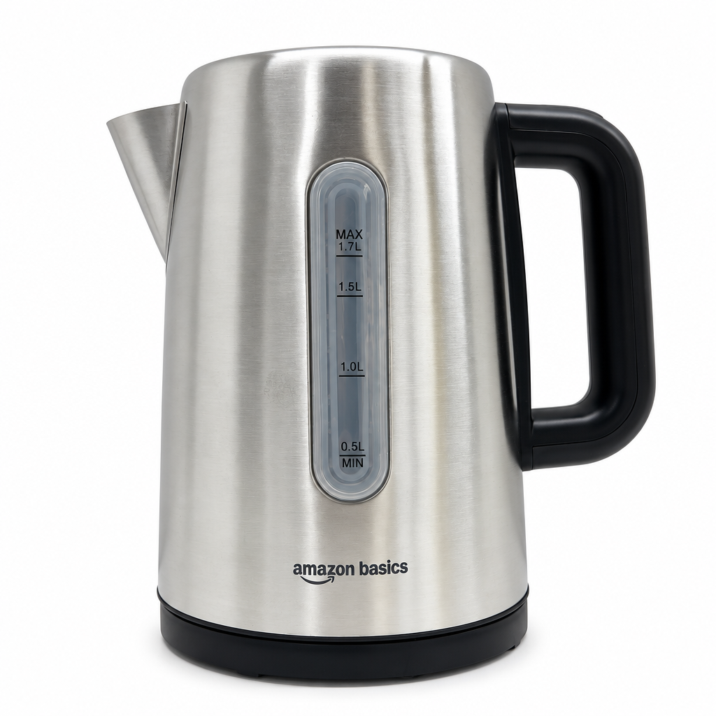 Amazon Basics B07PH2HVZX Bollitore elettrico Amazon Basics Bollitore elettrico in acciaio inox 1,7 litri argento
