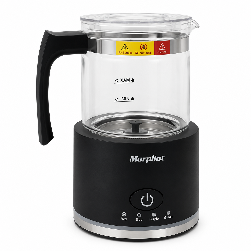 Morpilot HS001 Montalatte Morpilot HS001 Montalatte Elettrico 500 ml in Vetro 4 in 1 Nero