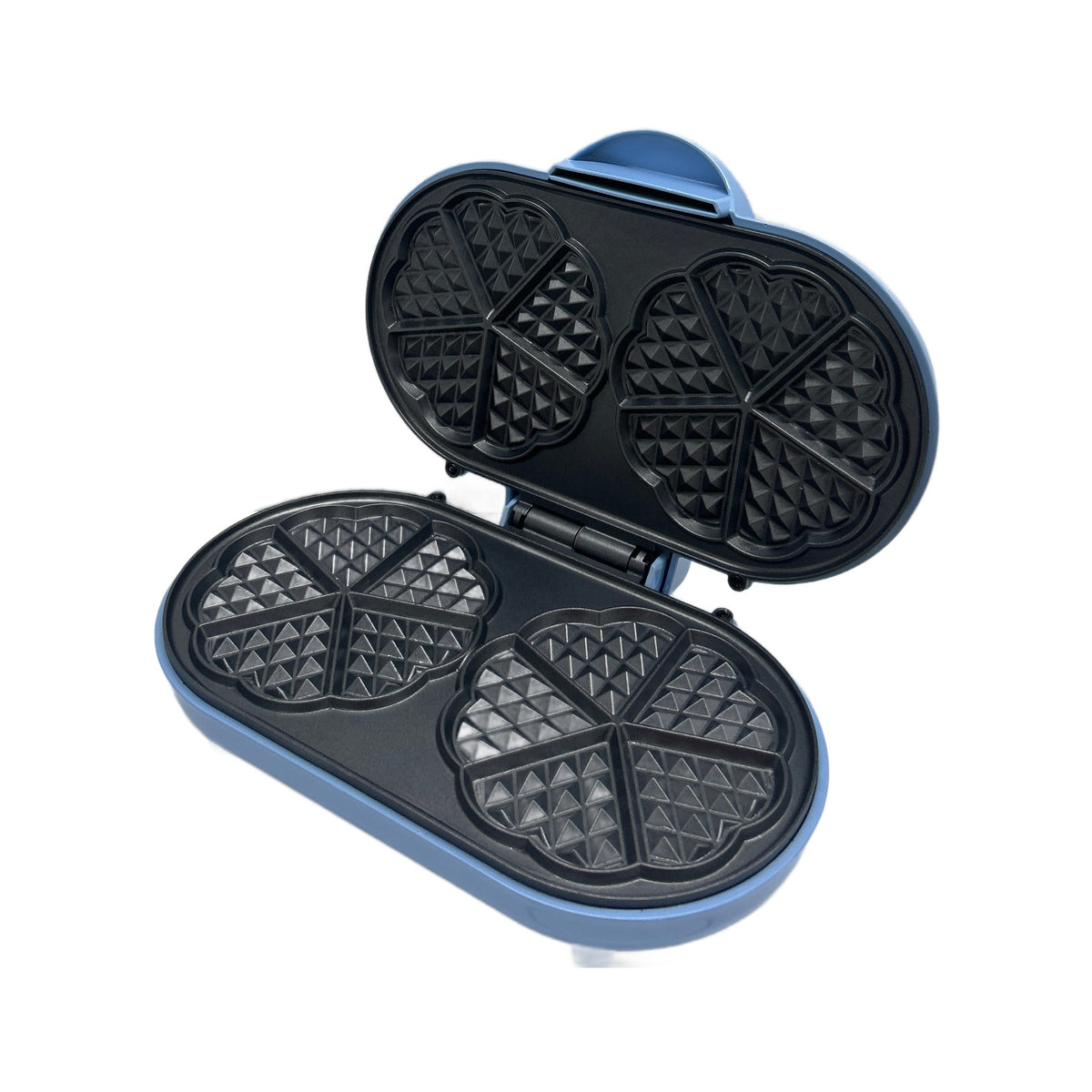 Bestron ADWM1000B Macchina per waffle Bestron ADWM1000B — Macchina per waffle doppia a forma di cuore, 700 W, Blu
