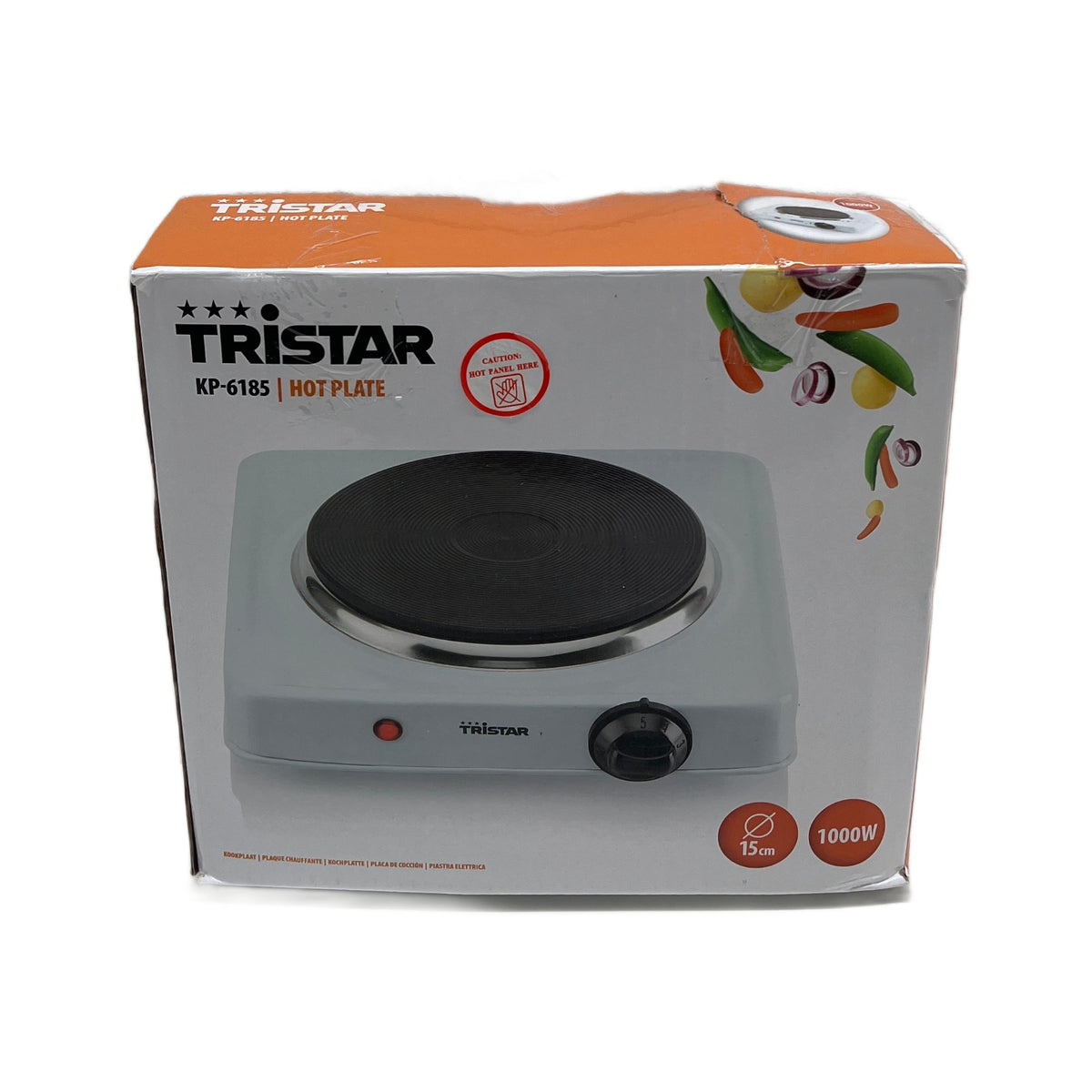 Tristar KP-6185 Piastra di cottura Tristar KP-6185 Piastra elettrica 1000W, 15 cm, 5 livelli temperatura