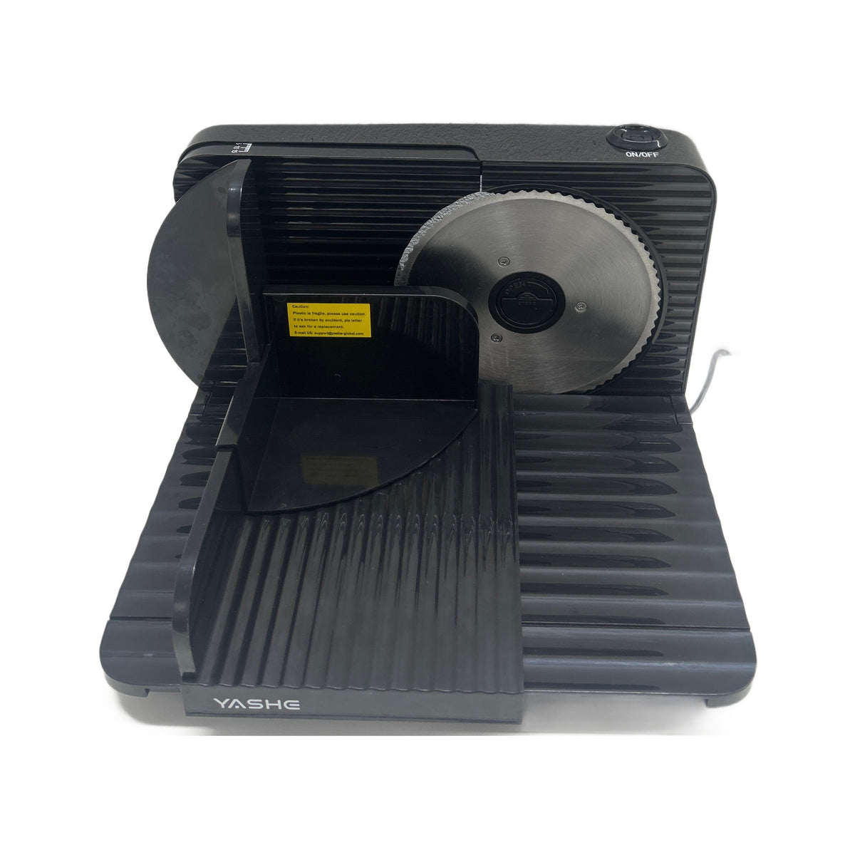 YASHE SL-5801D23B3 Affettatrice YASHE SL-5801D23B3 Affettatrice elettrica pieghevole 180 W con lama inox 17 cm