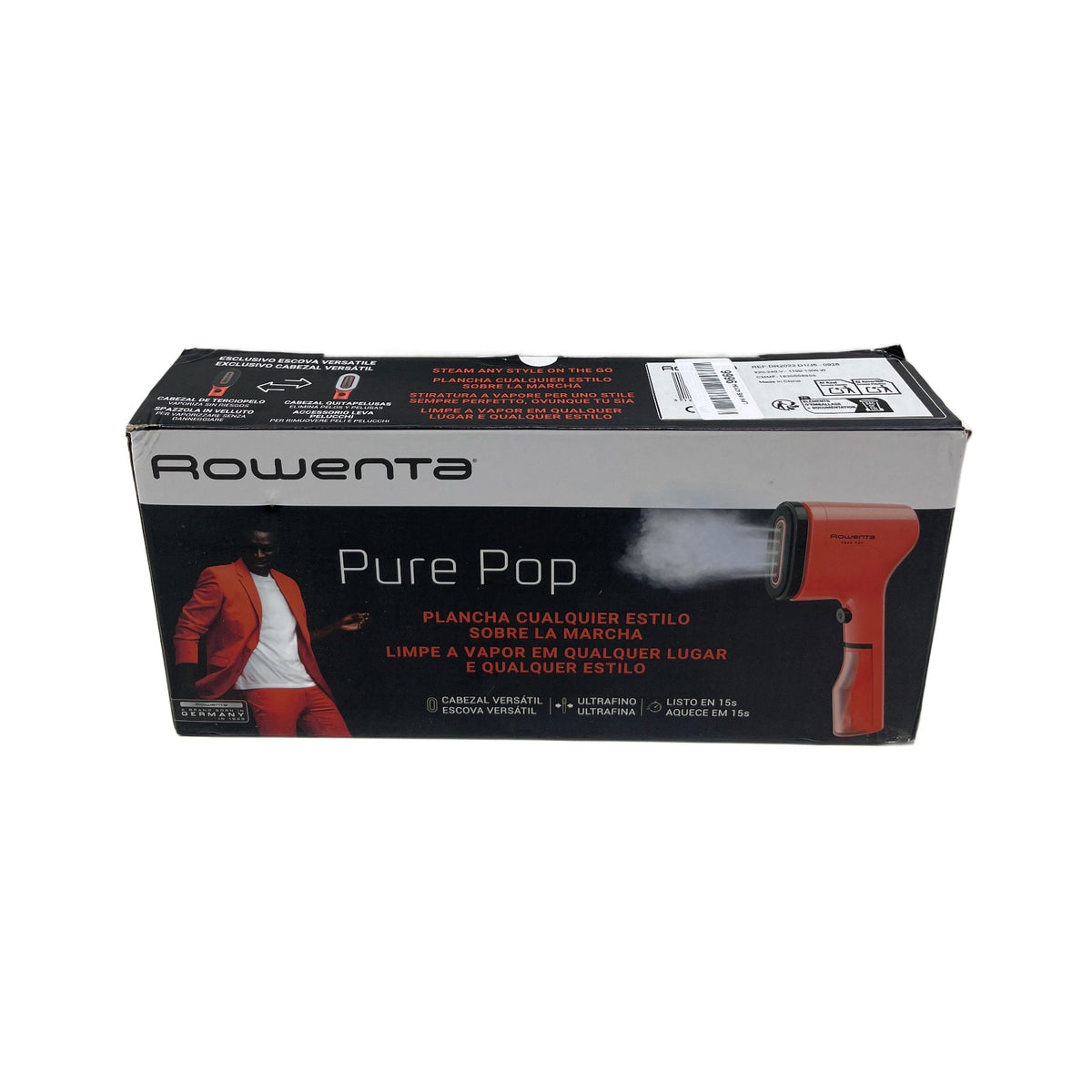 Rowenta DR2022 Ferro da stiro Rowenta Pure Pop DR2022 Ferro da Stiro a Vapore da Viaggio 1300 W Corallo