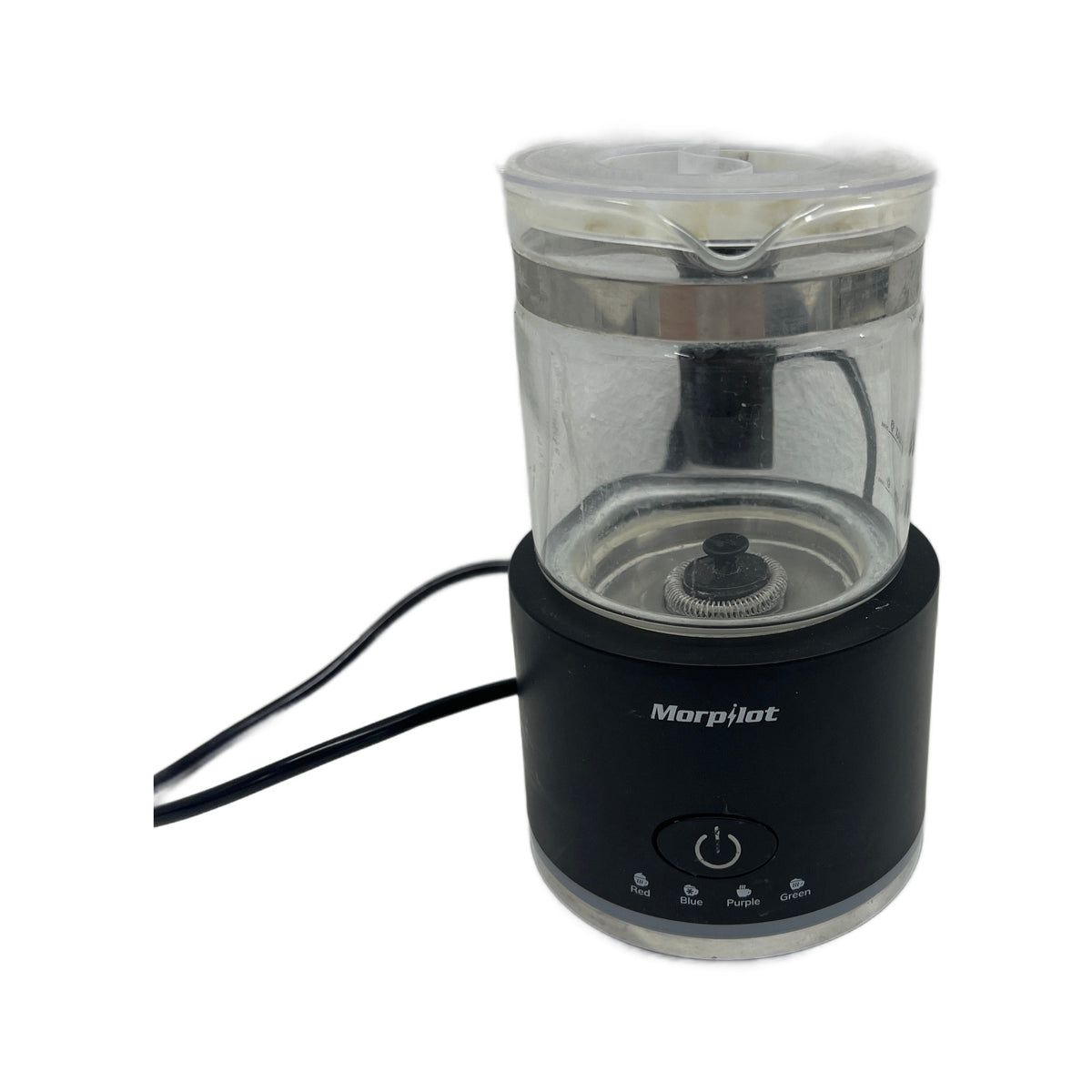 Morpilot Non applicabile Montalatte Morpilot Montalatte Elettrico in Vetro 500 ml 4 in 1 Design Diviso Nero