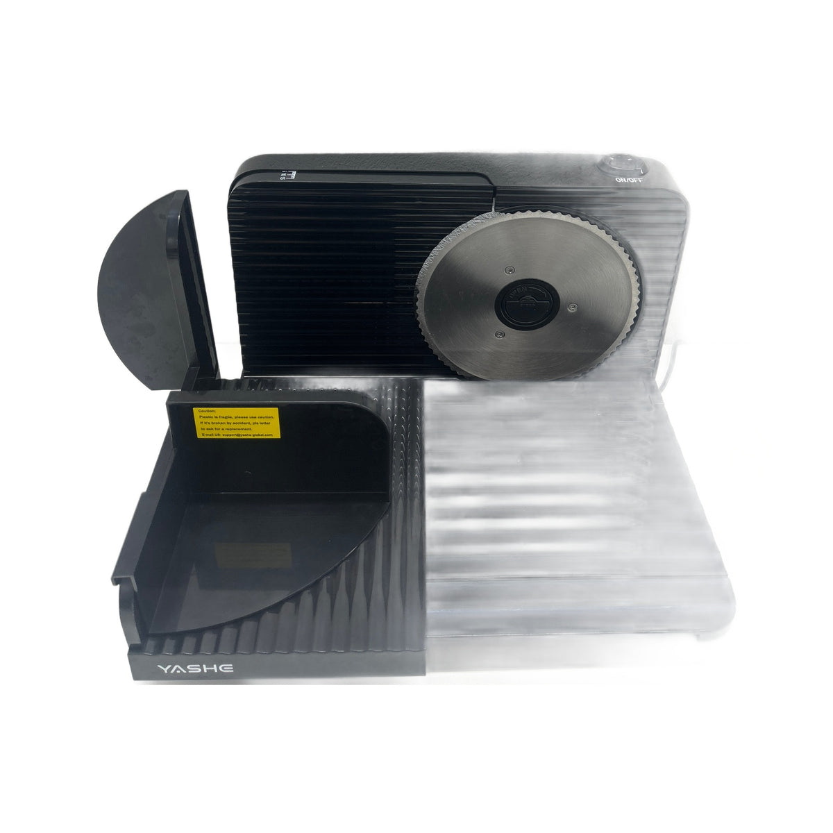 YASHE SL-5801D23B3 Affettatrice YASHE SL-5801D23B3 Affettatrice elettrica pieghevole 180 W con lama inox 17 cm
