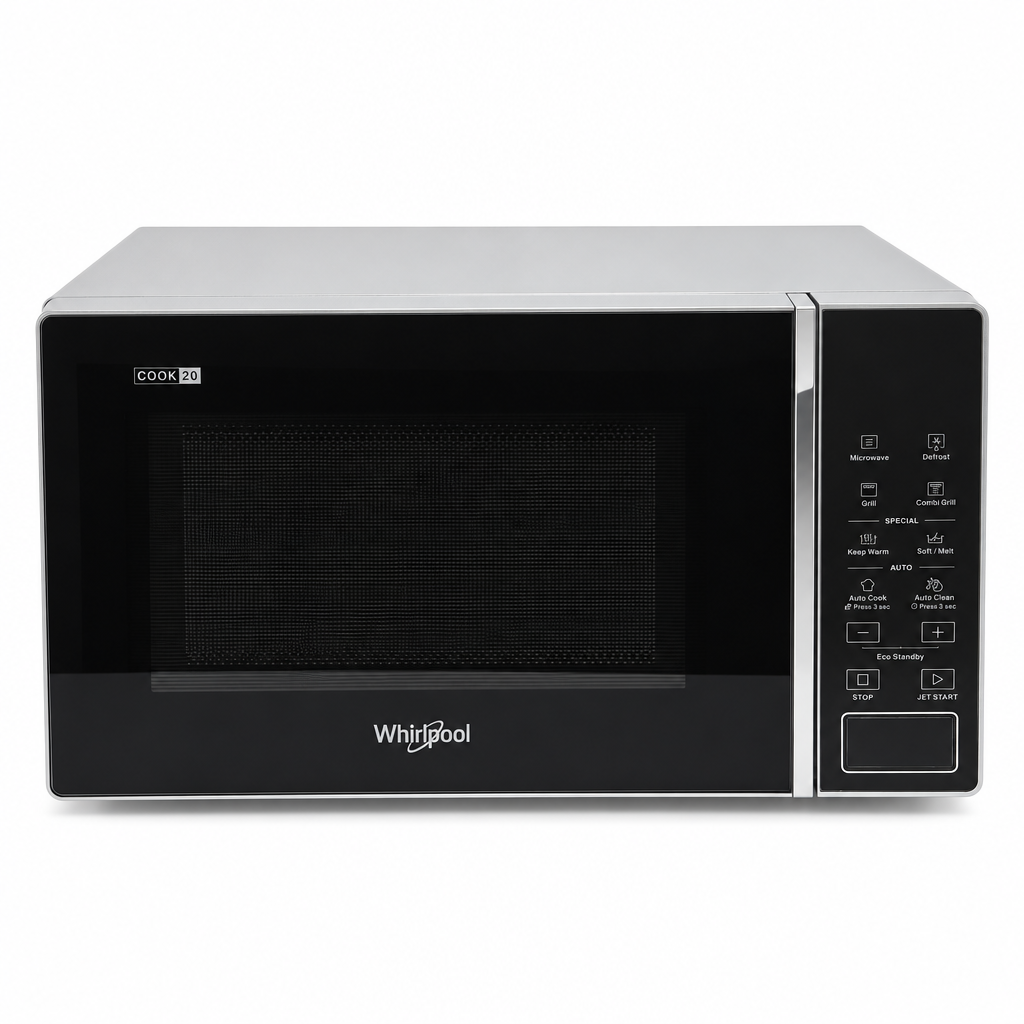 Whirlpool MWP 203 SB Elettrodomestico Whirlpool MWP 203 SB - Microonde da libera installazione 20 L, Autocook, Grill al quarz