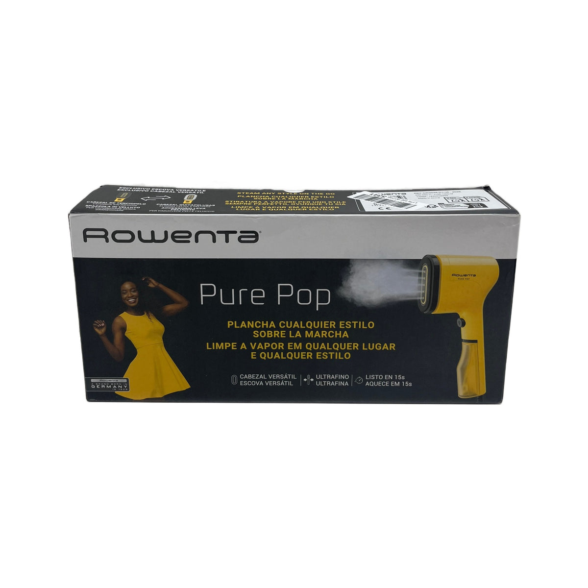 Rowenta Rowenta Pure POP Stiratrice verticale / steamer Rowenta Pure Pop DR2026 Stiratrice Verticale a Vapore 1300 W Giallo