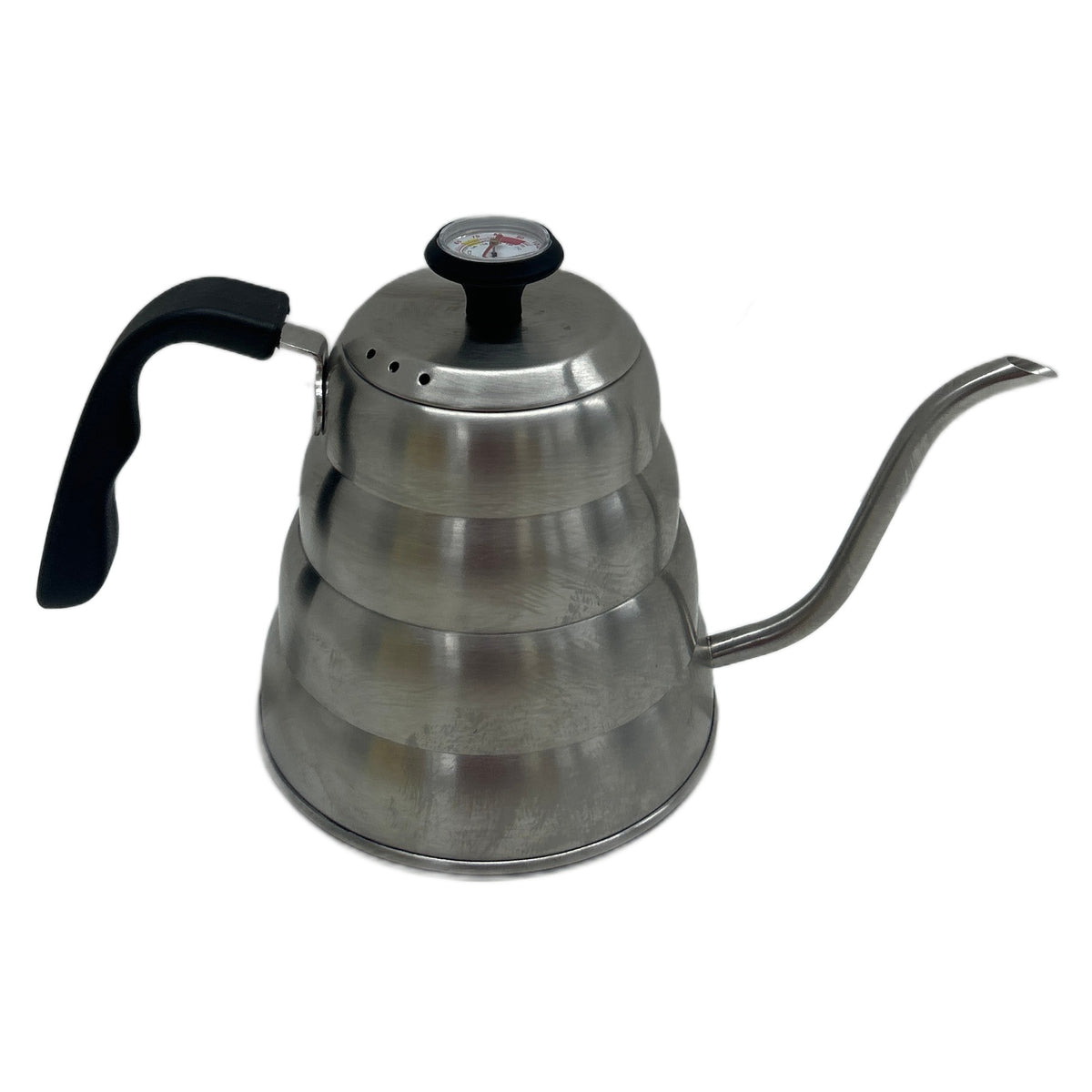 Leikurvo Bollitore da fornello Leikurvo Bollitore a collo di cigno 1200 ml in acciaio inox con termometro