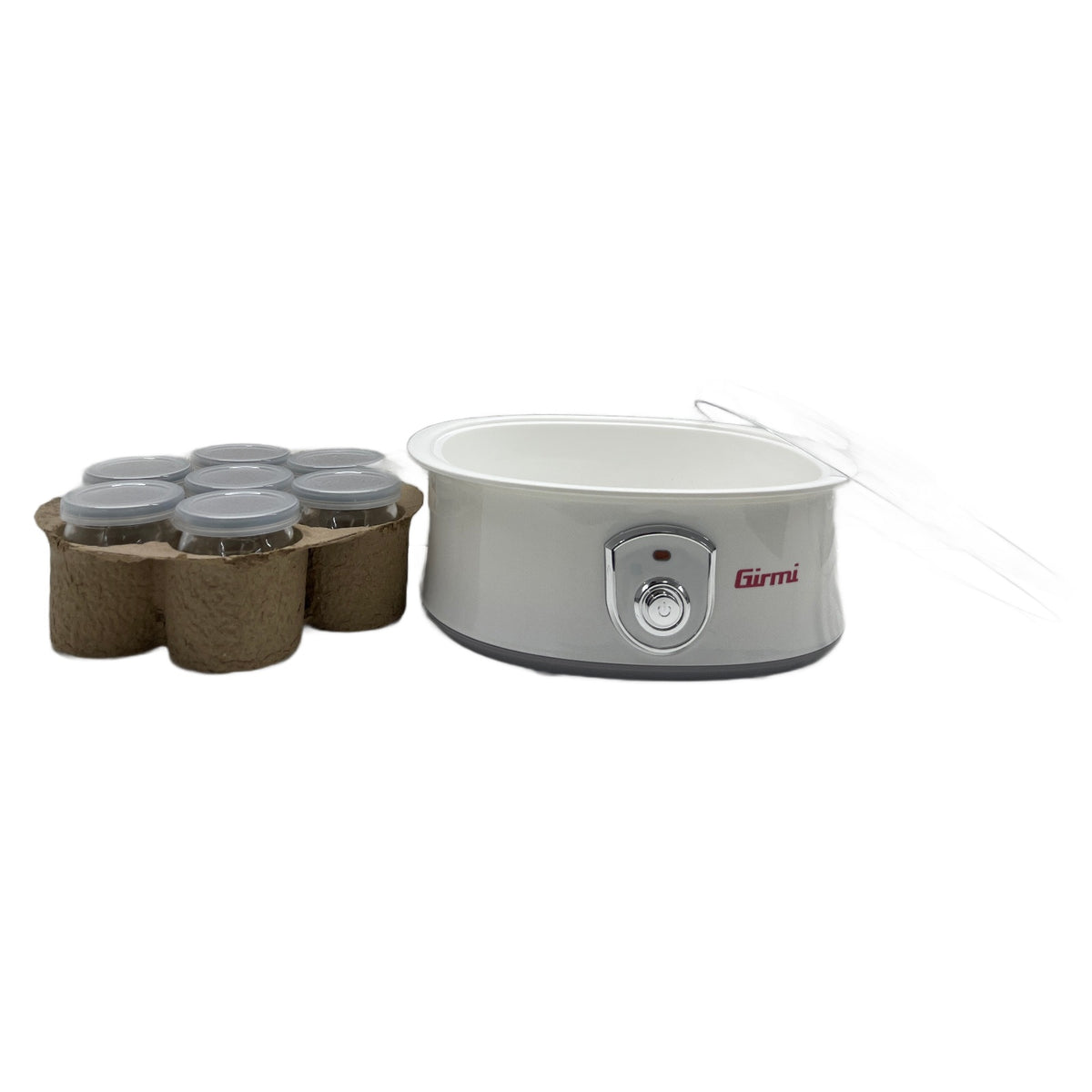 Girmi YG03 Yogurtiera Girmi YG03 Yogurtiera con 7 vasetti in vetro da 180 ml