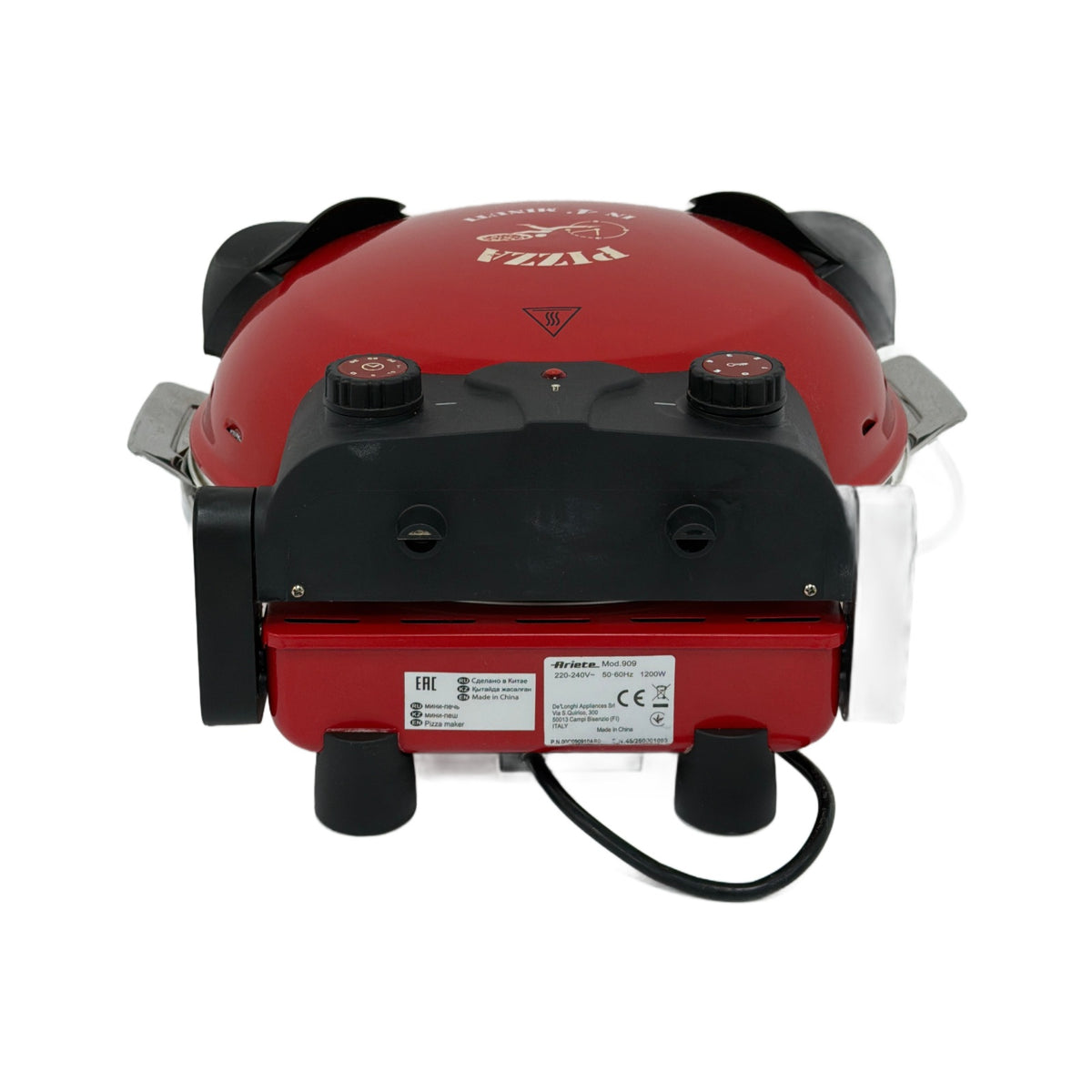 Ariete 909 Brochures Ariete Forno Pizza 909, 1200W, Temperatura 400°C, Rosso