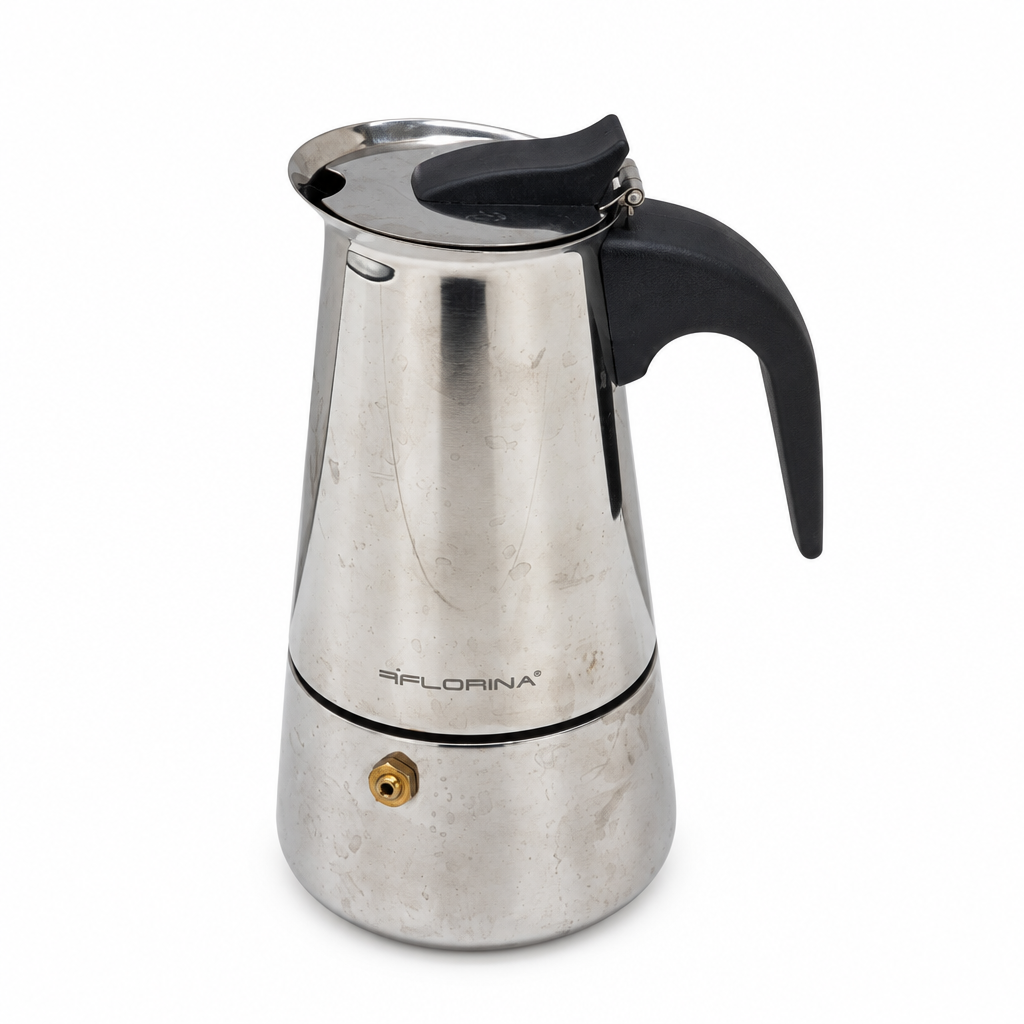 Florina 5K7137 Moka Florina 5K7137 Moka Induzione 4 Tazze 200 ml in Acciaio Inossidabile