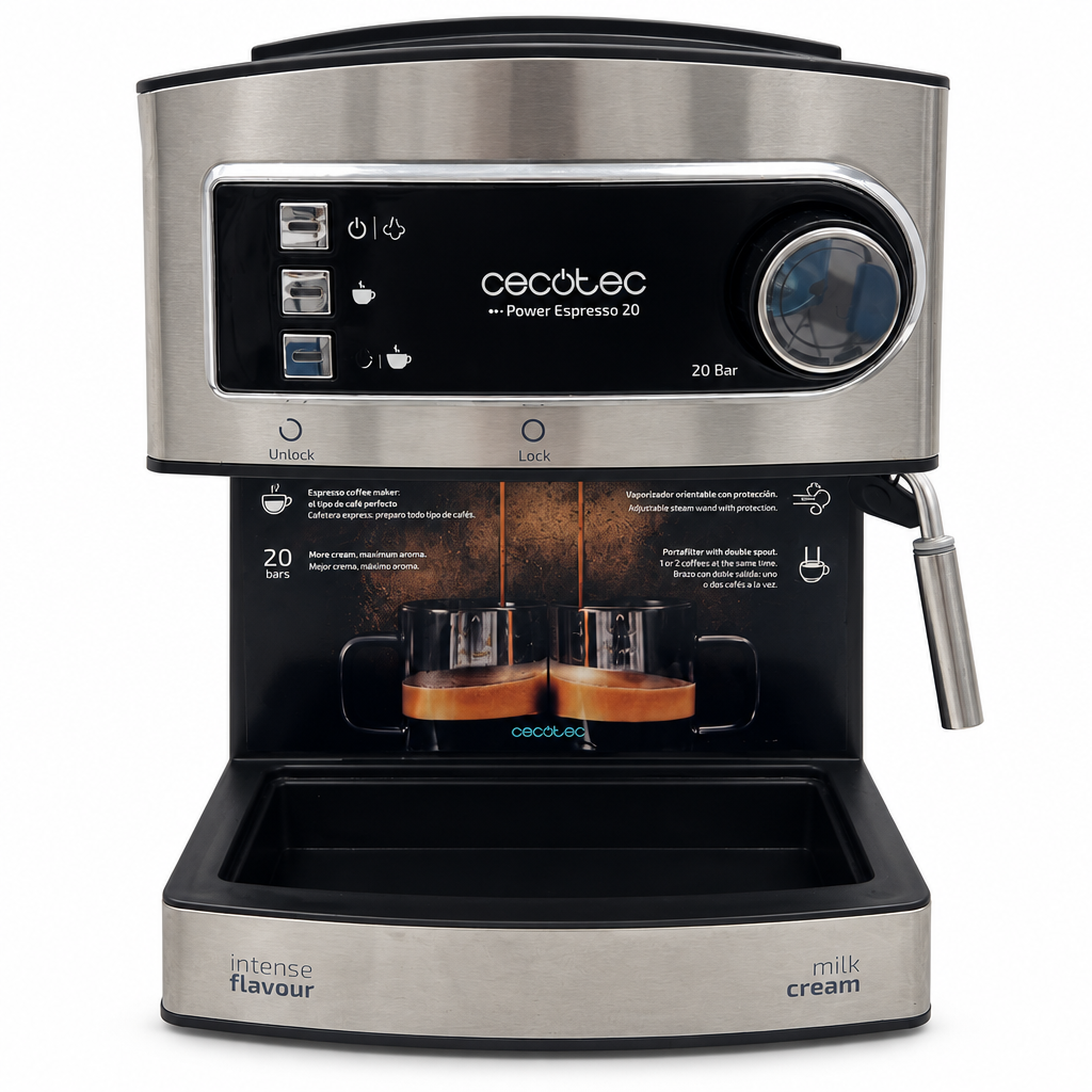 Cecotec Power Espresso 20 Macchina da caffè manuale Cecotec Power Espresso 20 Macchina da Caffè Espresso Manuale 20 Bar