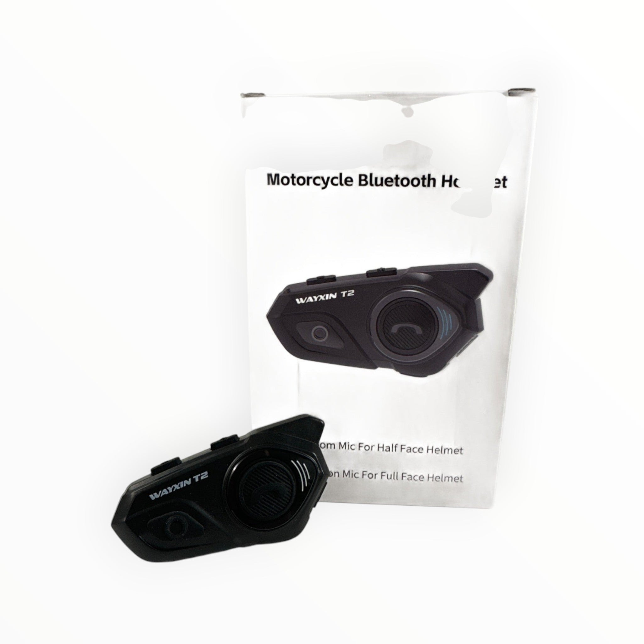 WAYXIN Motorcycle Helmet Intercoms WAYXIN T2 Interfono per casco Bluetooth 5.1, portata 300 m, IPX7