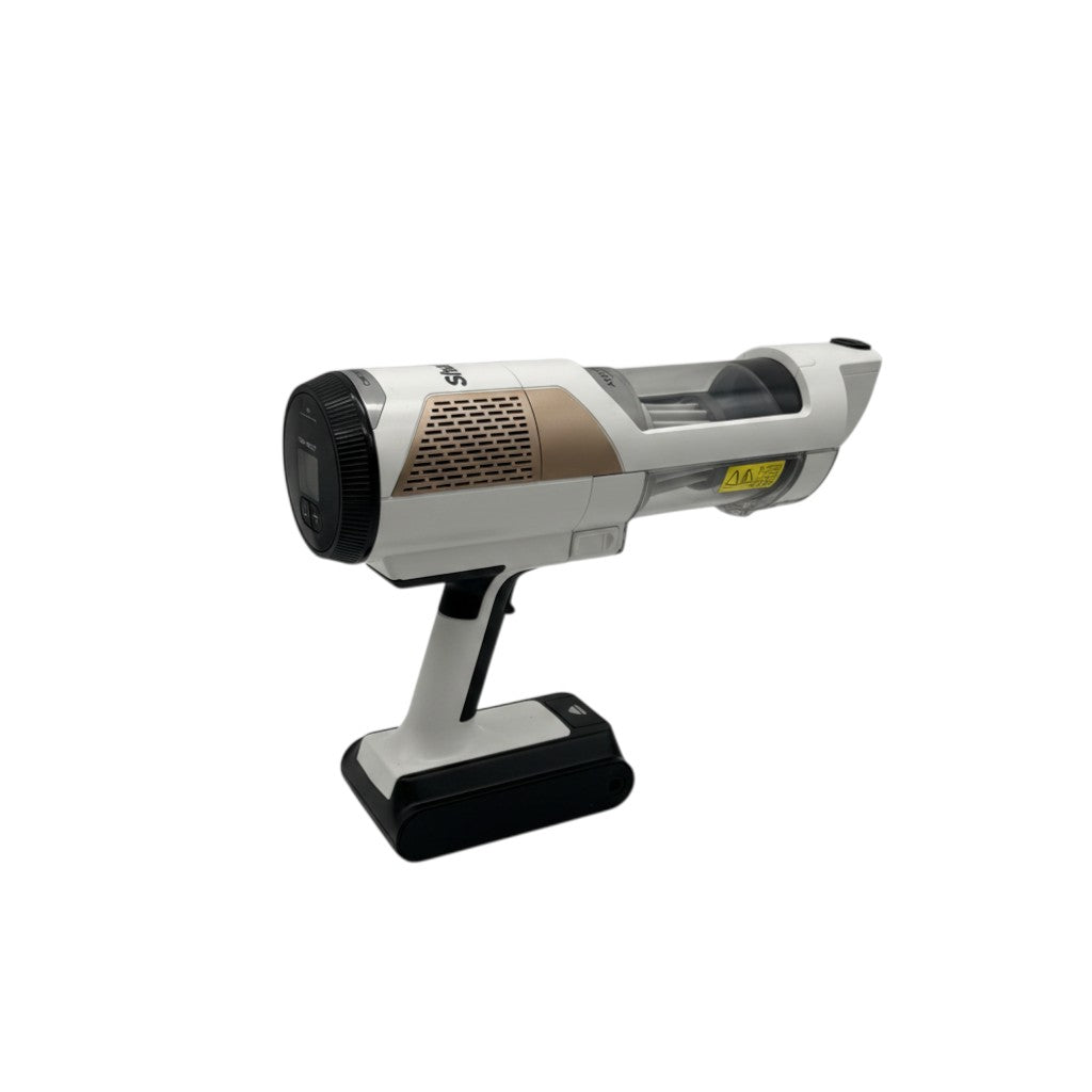 Aspirapolvere cordless Mr Bob - Home & Tech Utility Shark Detect Clean & Empty bianco e bronzo con display digitale