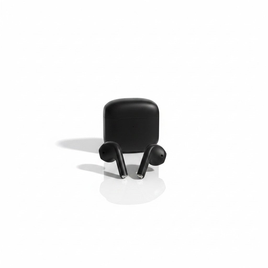 Auricolari Bluetooth Mr Bob - Home & Tech Utility Music Sound Swag neri a capsula con custodia di ricarica