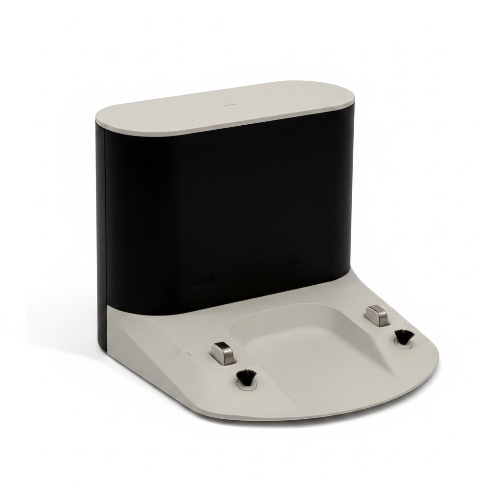 Base di ricarica Mr Bob - Home & Tech Utility per robot aspirapolvere Roborock S5 max, colore nero e grigio chiaro.
