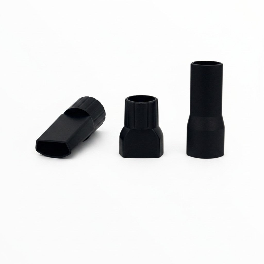 Tre bocchette nere per aspirapolvere portatile Mr Bob - Home & Tech Utility, accessori per pulizia auto e casa