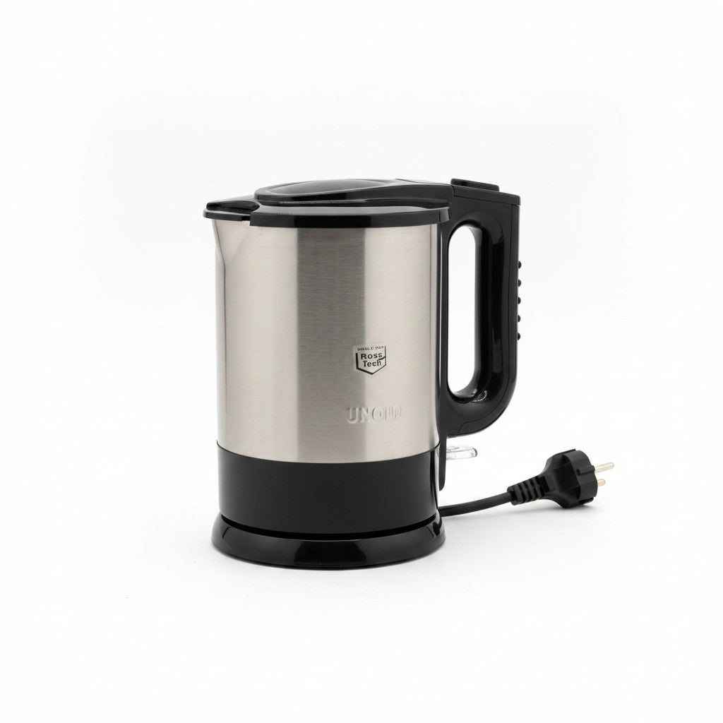 Bollitore elettrico Mr Bob - Home & Tech Utility Unold 18015 in acciaio inox nero da 1,5 litri con base girevole