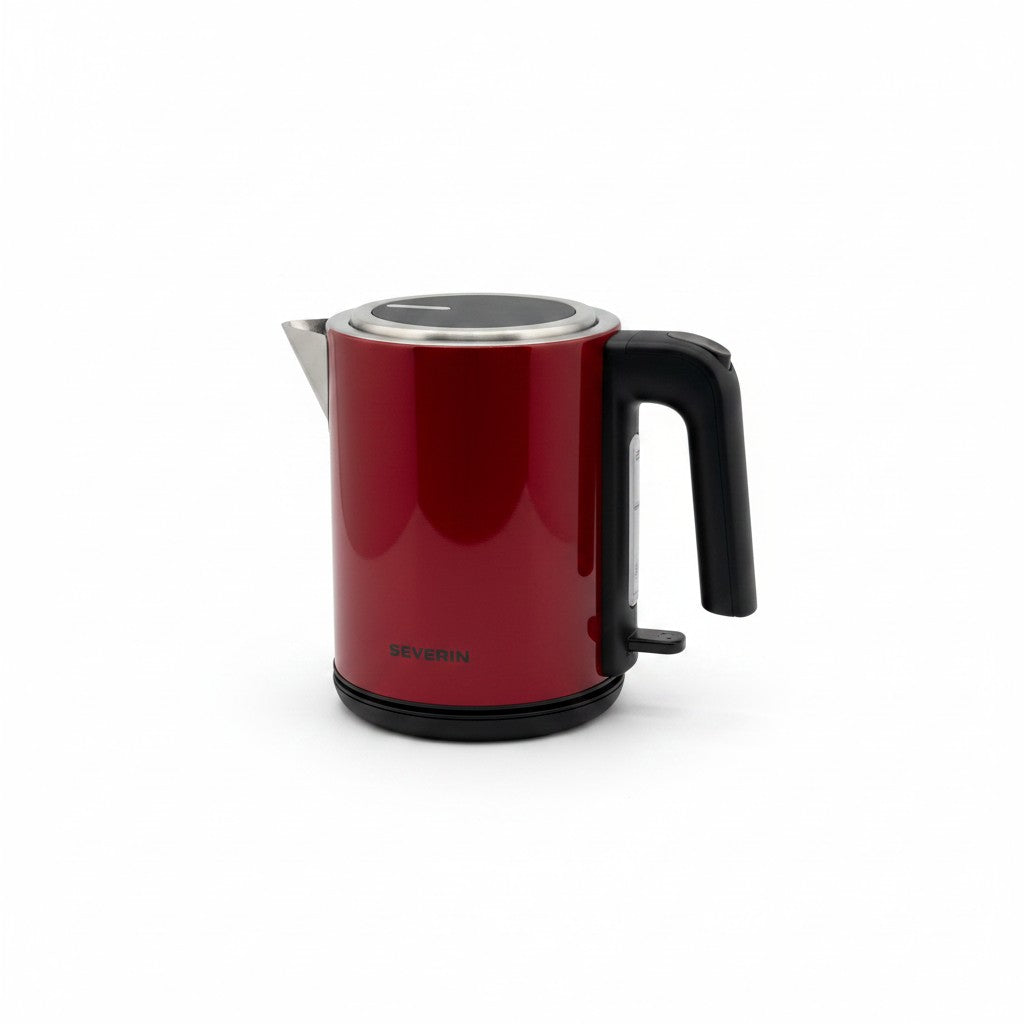 Bollitore elettrico Severin WK3427 rosso da 1,2 litri con design compatto e base separata Mr Bob - Home & Tech Utility