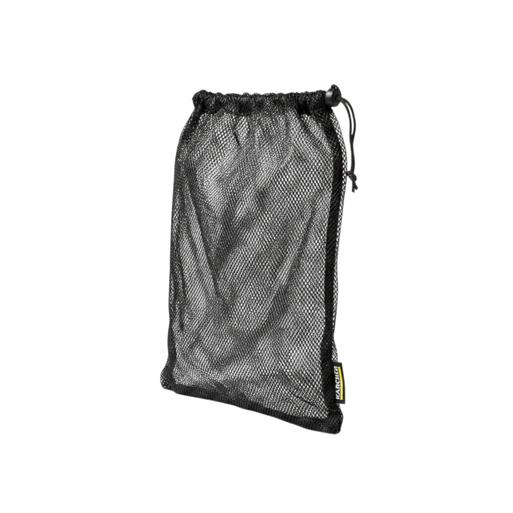Mr Bob - Home & Tech Utility borsa a rete nera per accessori pulitore a vapore Kärcher con chiusura a cordoncino