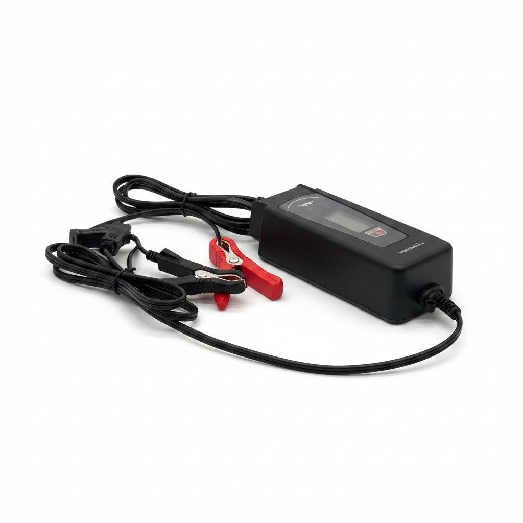Caricabatterie intelligente Mr Bob - Home & Tech Utility per batterie 6V e 12V con pinze rosse e nere