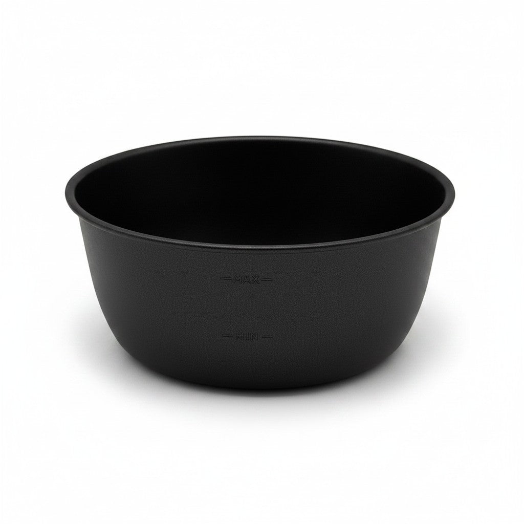Ciotola nera per fonduta elettrica Mr Bob - Home & Tech Utility con indicatori di livello minimo e massimo
