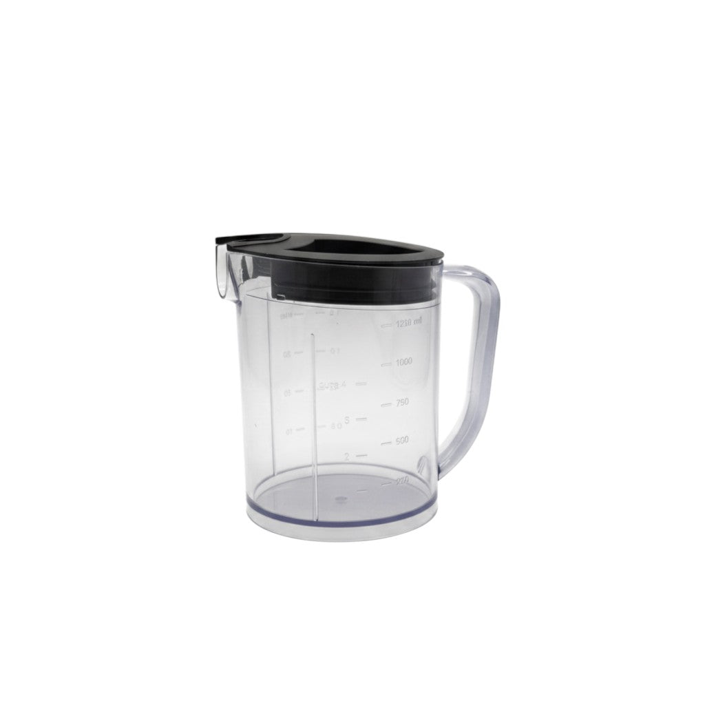Contenitore per succo da 1,25 L di Mr Bob - Home & Tech Utility per centrifuga Bosch VitaJuice 2 con coperchio nero