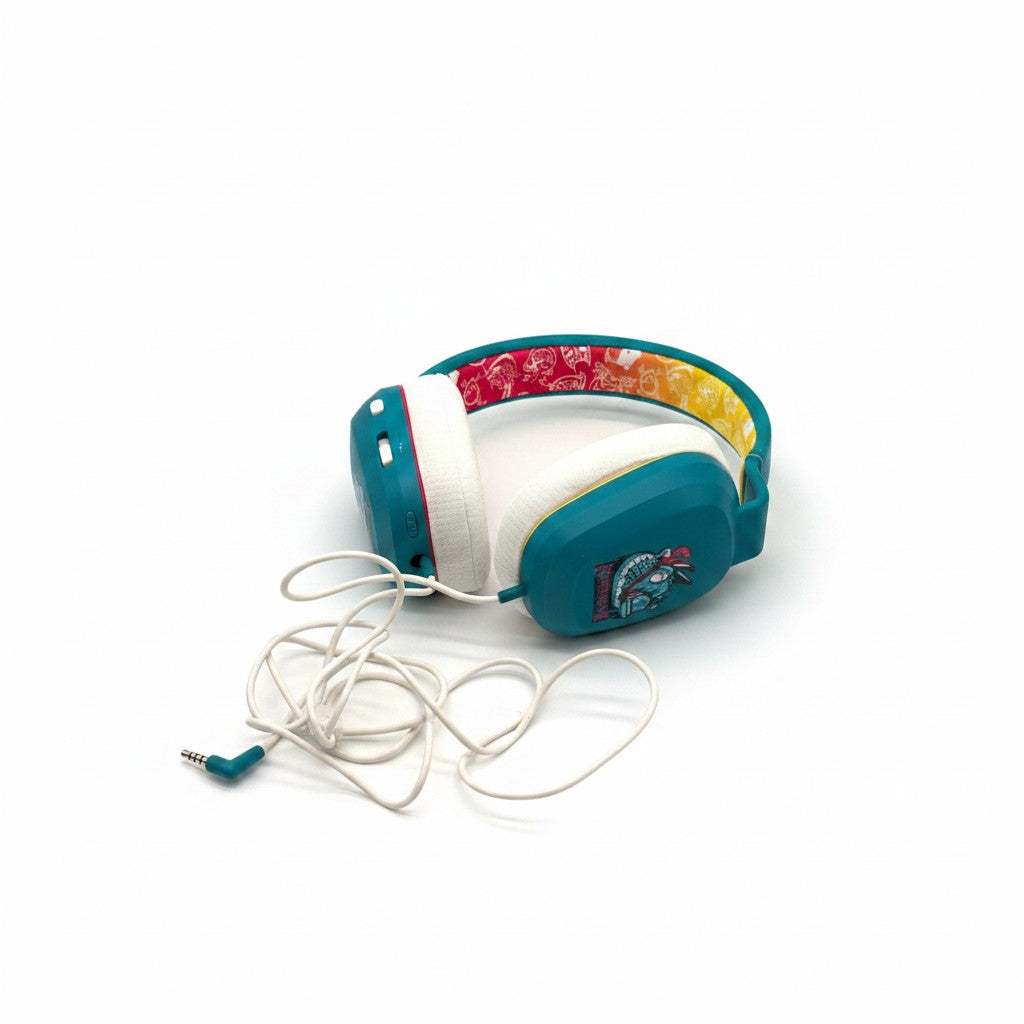 Cuffie stereo cablate Mr Bob - Home & Tech Utility per Nintendo Switch con design Fortnite Llambro blu e bianco