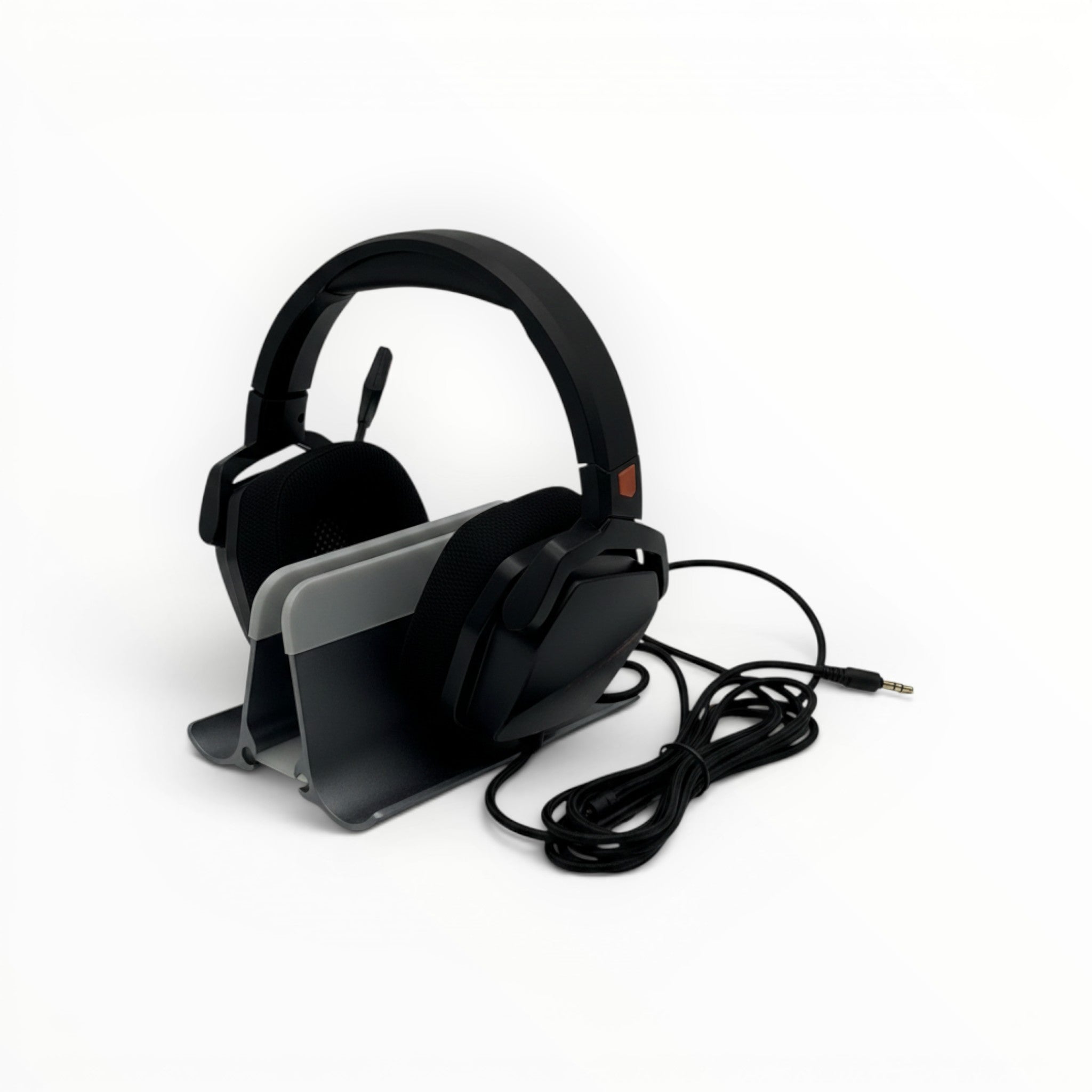 Cuffie gaming Mr Bob - Home & Tech Utility NUBWO N16 nere con microfono, design over-ear e supporto grigio incluso