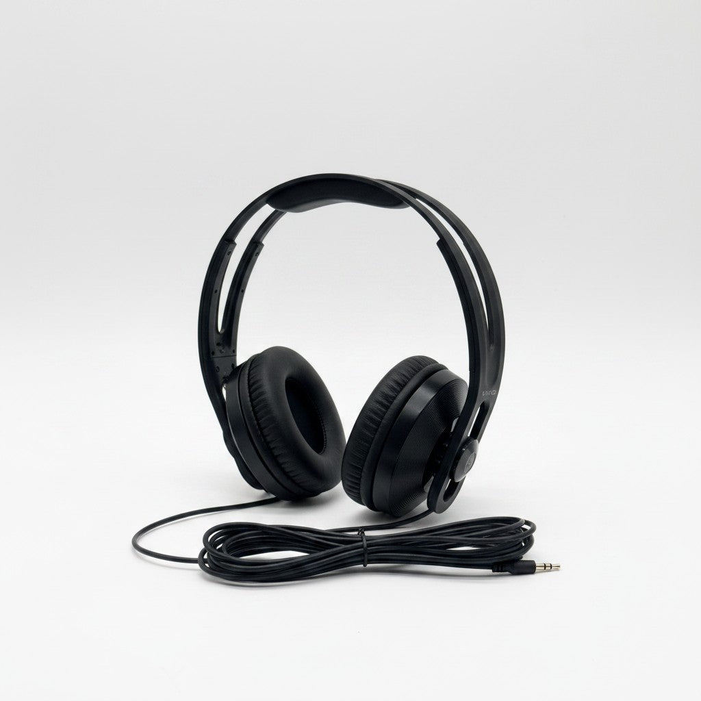 Cuffie TV stereo over-ear Mr Bob - Home & Tech Utility Vivanco SR 97 nere con cavo lungo 5 metri e jack 3,5 mm