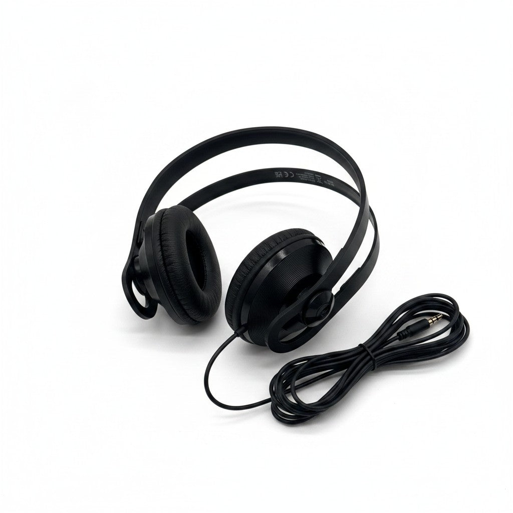 Cuffie TV stereo over-ear Mr Bob - Home & Tech Utility Vivanco SR 97 nere con cavo da 5 metri e jack 3,5 mm