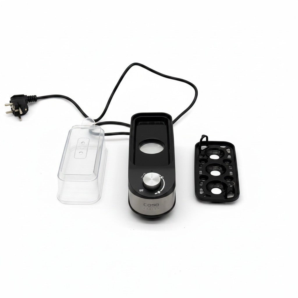 Cuociuova elettrico Mr Bob - Home & Tech Utility CASO E7 in acciaio inox con componenti rimovibili e regolatore