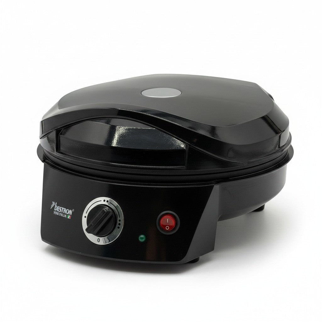 Forno per pizza elettrico nero Mr Bob - Home & Tech Utility da 1800W con controllo temperatura regolabile