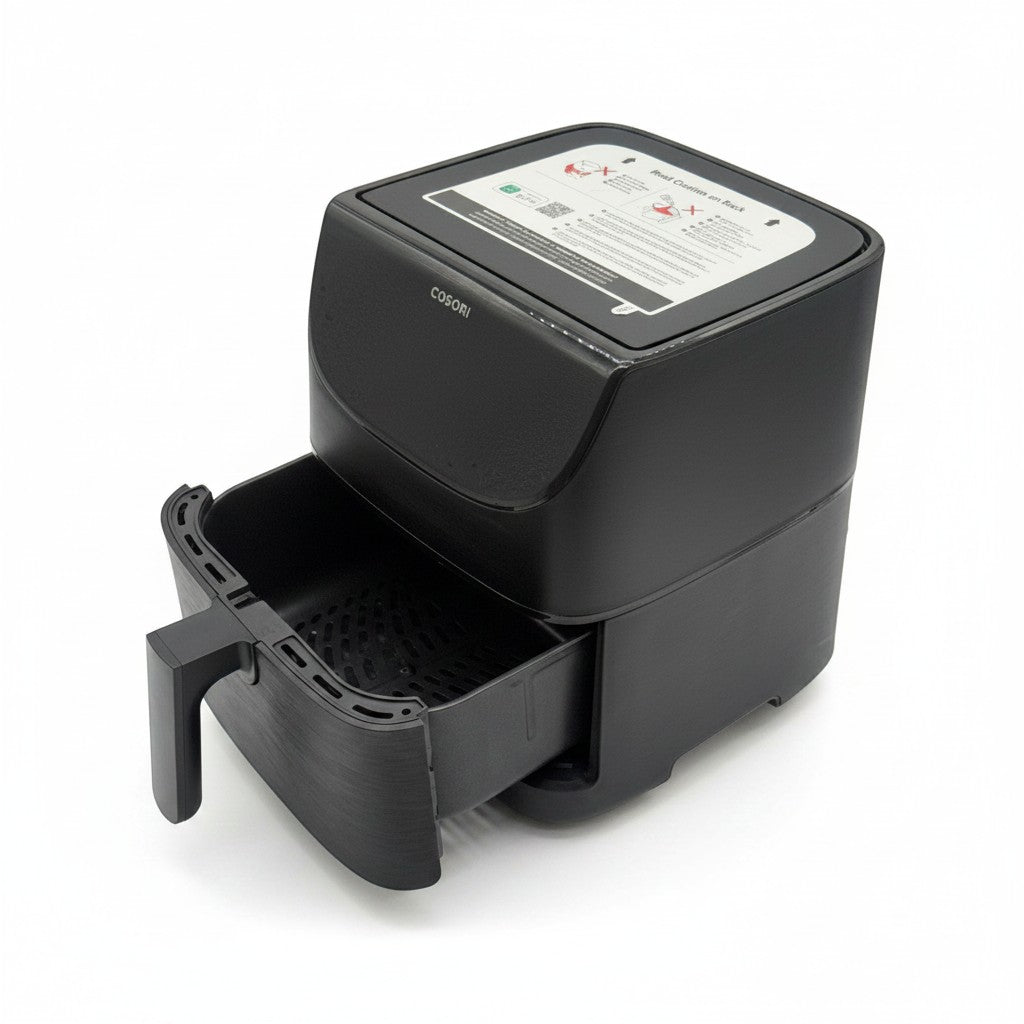 Friggitrice ad aria nera Cosori CP158-AF da 5,7 litri con cestello estraibile, venduta da Mr Bob - Home & Tech Utility