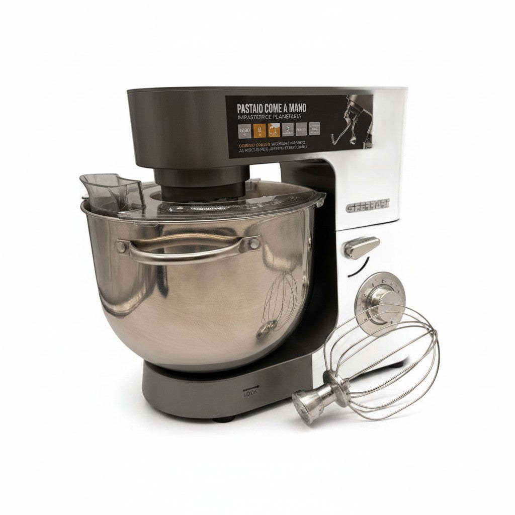 Impastatrice planetaria Mr Bob - Home & Tech Utility G3 Ferrari 1800W con ciotola in acciaio inox da 8 litri