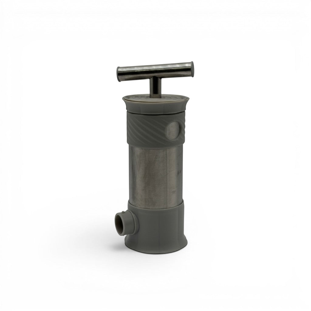 Insaccatrice manuale Mr Bob - Home & Tech Utility in acciaio inox e plastica grigia per salsicce fatte in casa