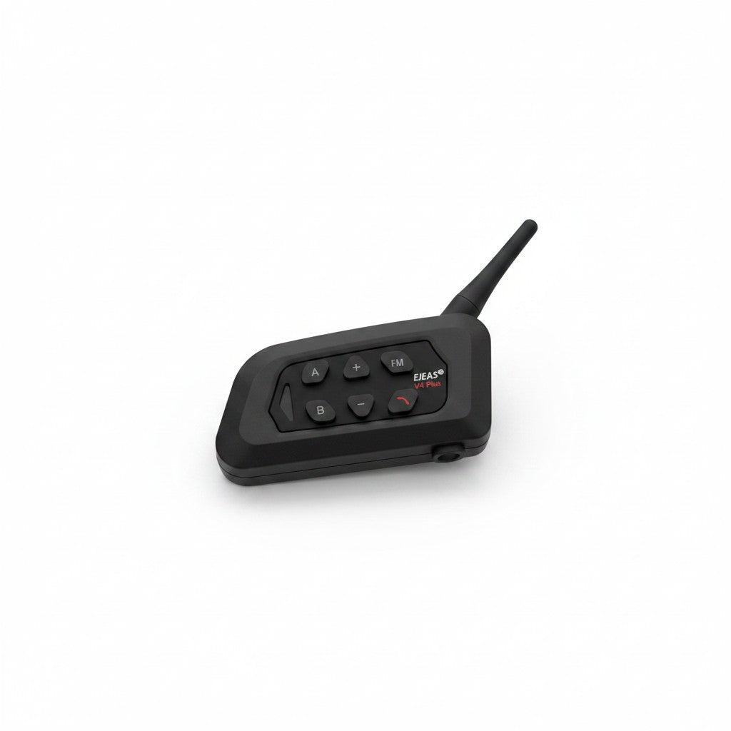 Interfono Bluetooth Mr Bob - Home & Tech Utility EJEAS V4C nero per arbitri con antenna e tasti di controllo