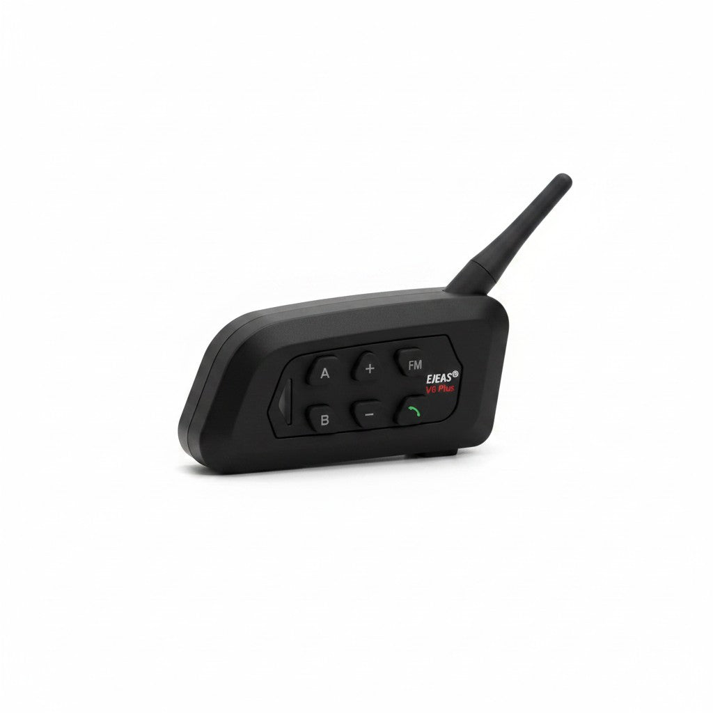 Interfono Bluetooth Mr Bob - Home & Tech Utility EJEAS V4C nero con antenna per comunicazioni arbitri e coach