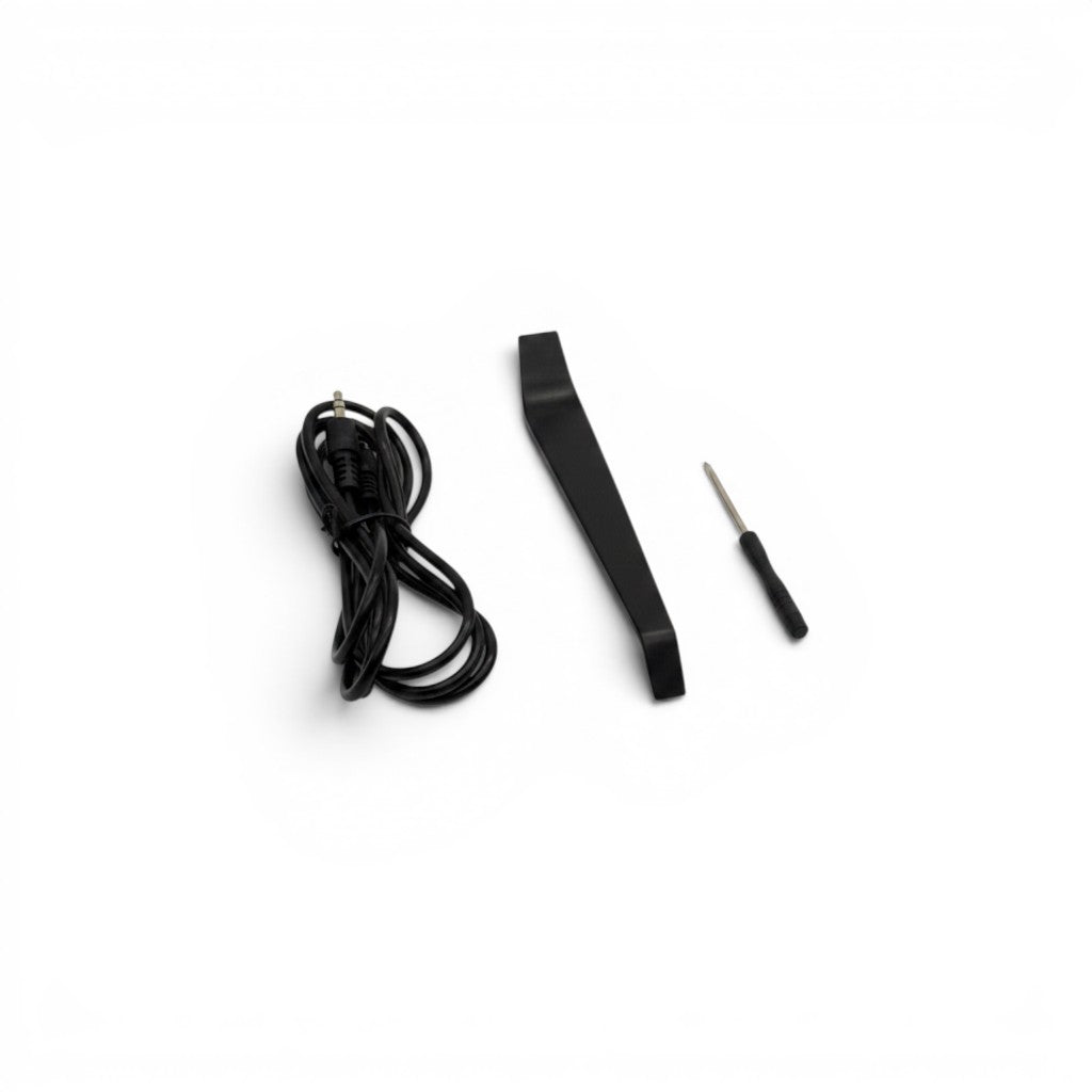 Mr Bob - Home & Tech Utility kit di installazione con cavo AUX, leva in plastica e cacciavite per monitor auto