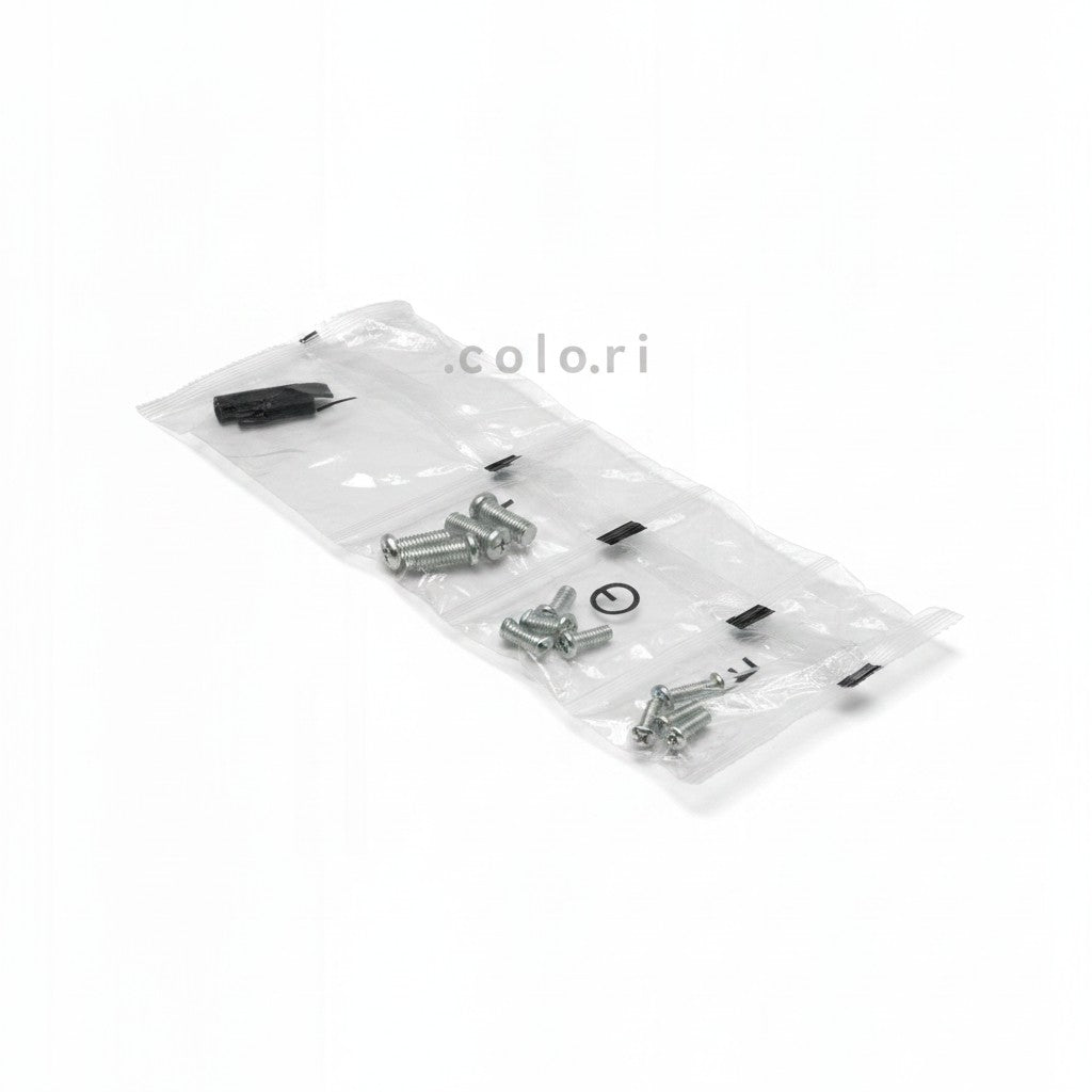 Kit di viti e componenti di montaggio per supporto TV Mr Bob - Home & Tech Utility in busta di plastica trasparente