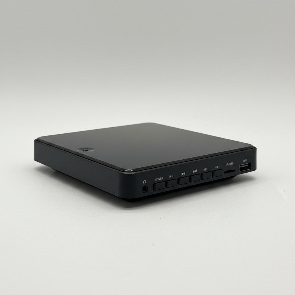 Lettore DVD compatto Mr Bob - Home & Tech Utility nero con porte USB e TF, ideale per connessione TV HDMI o RCA