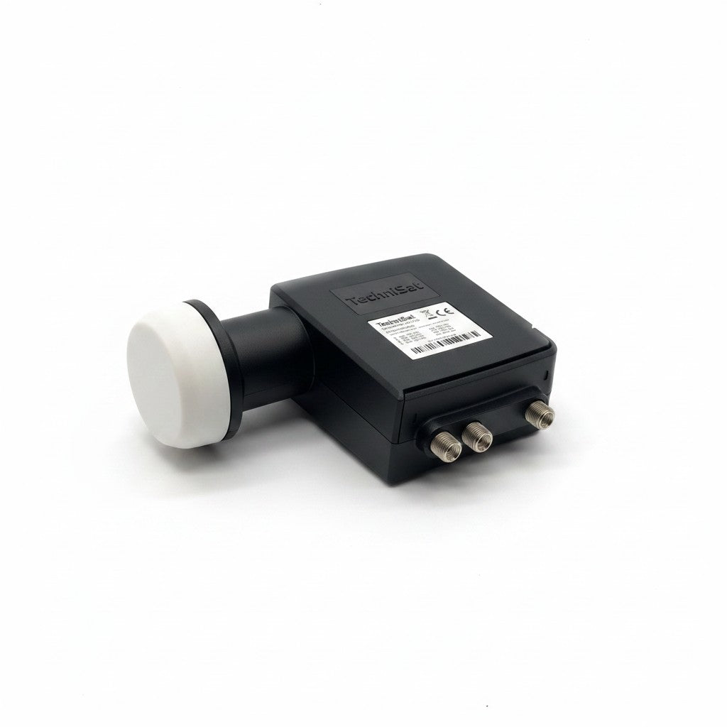 LNB TechniSat Universal-SCR 8+2 nero con attacco 40 mm per impianti satellitari, venduto da Mr Bob - Home & Tech Utility
