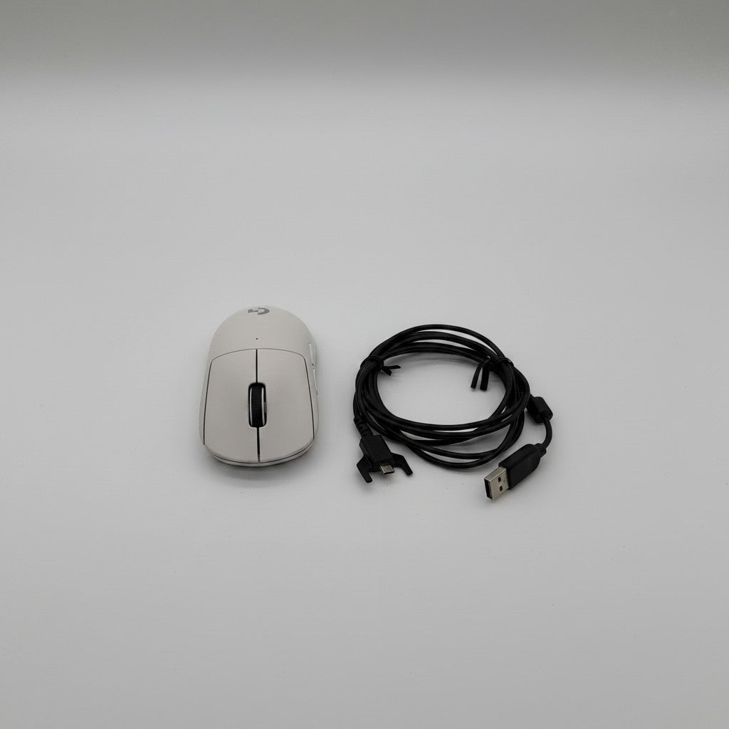 Mouse gaming wireless Mr Bob - Home & Tech Utility Logitech G PRO X Superlight bianco con cavo di ricarica USB incluso
