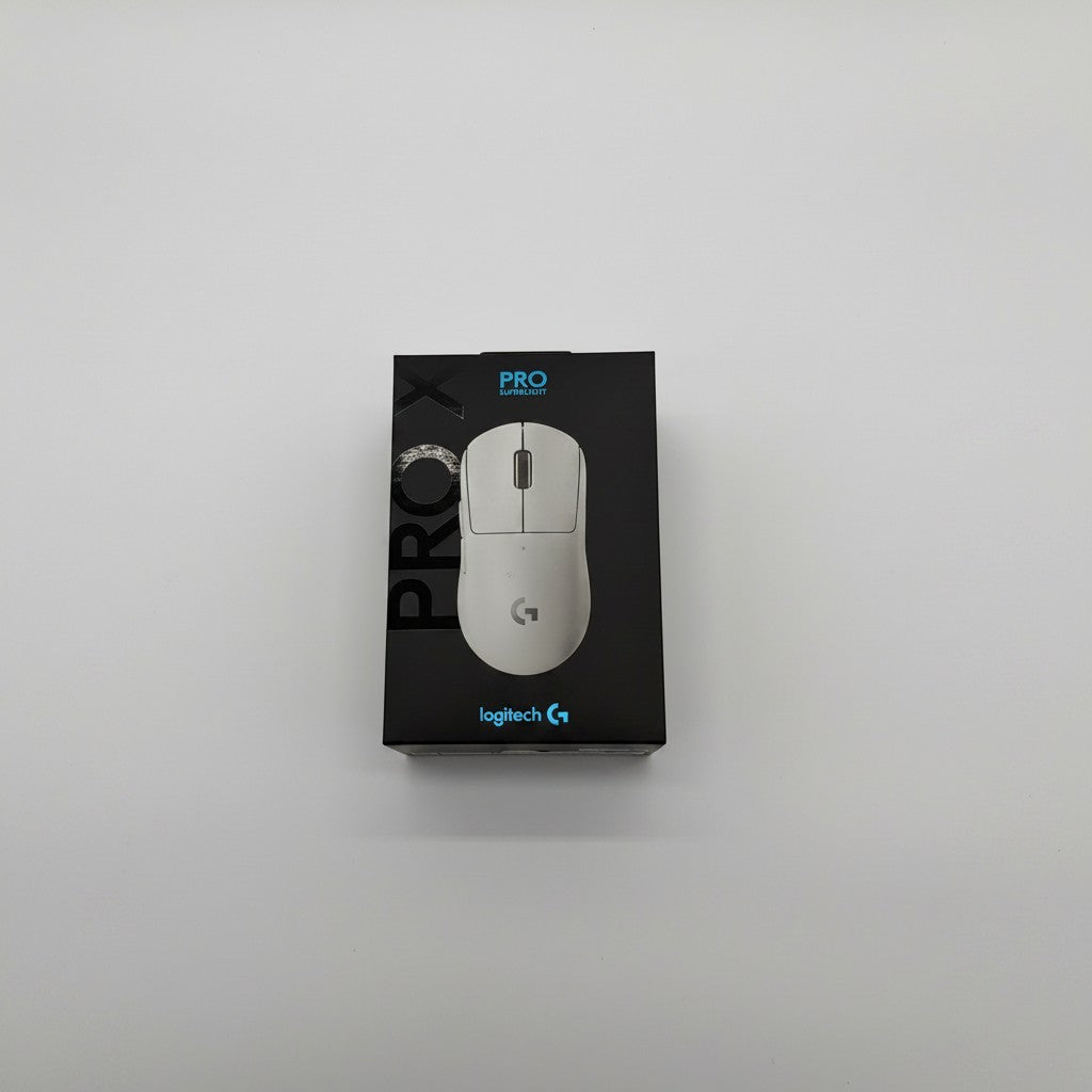 Confezione del mouse gaming wireless Logitech G PRO X SUPERLIGHT bianco venduto da Mr Bob - Home & Tech Utility