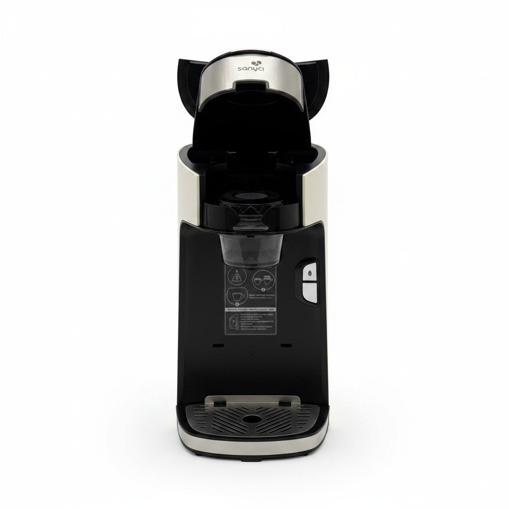 Macchina per tè Mr Bob - Home & Tech Utility Senya color crema in acciaio inox con vano infusione aperto