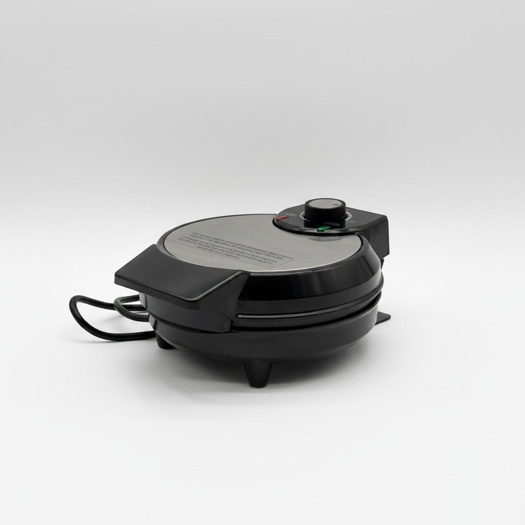 Macchina per waffle Mr Bob - Home & Tech Utility Clatronic WA 3492 nera con piastra circolare e controllo temperatura