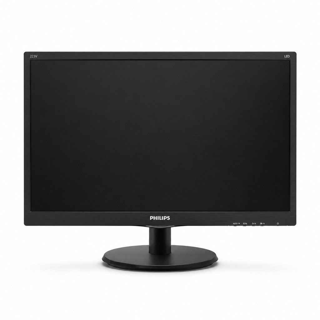 Monitor LED Philips 223V5L da 21,5 pollici Full HD con cornice nera, ideale per ufficio da Mr Bob - Home & Tech Utility