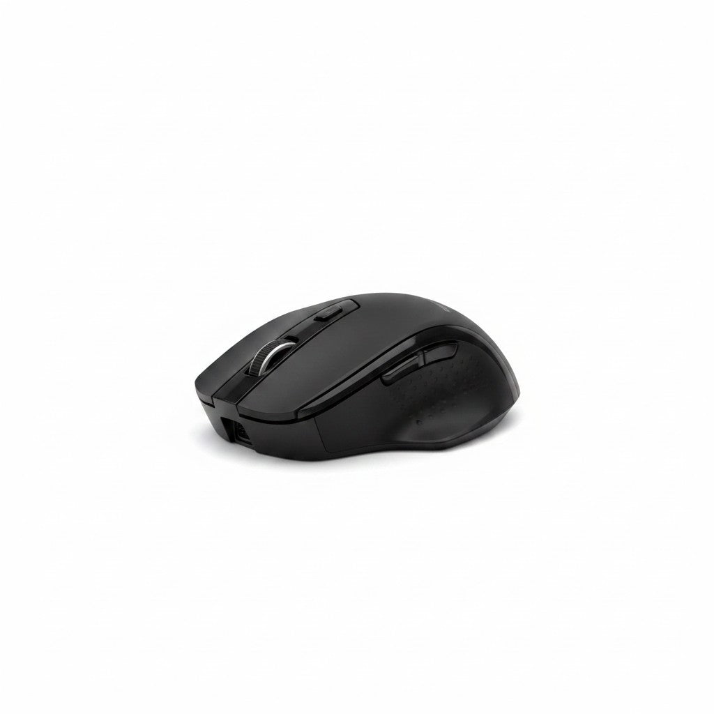 Mouse wireless ergonomico nero Mr Bob - Home & Tech Utility con design sagomato e DPI regolabile per ufficio
