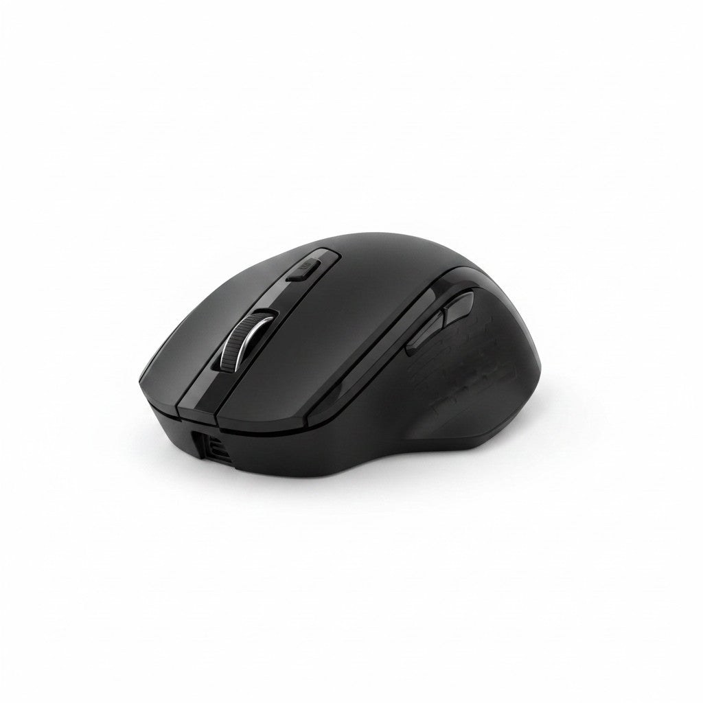 Mouse wireless ergonomico Mr Bob - Home & Tech Utility nero opaco con design sagomato per comfort e precisione