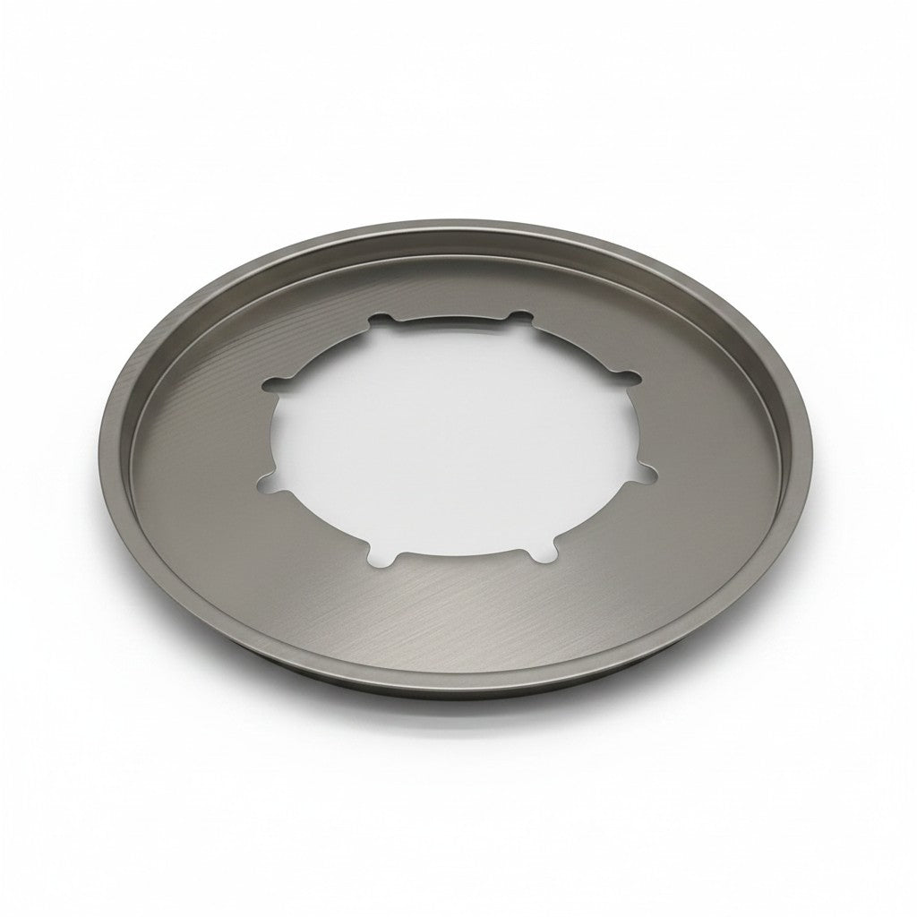 Piastra circolare in metallo grigio per set fonduta elettrica Mr Bob - Home & Tech Utility